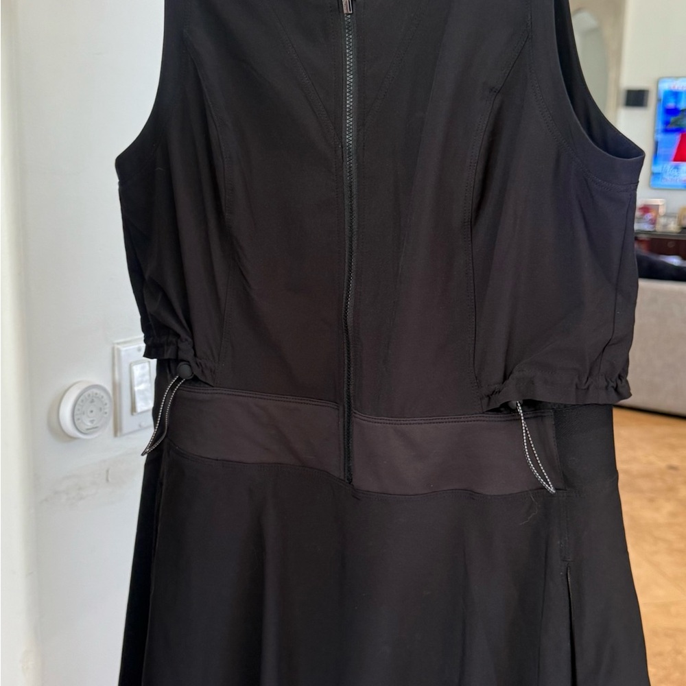 Athleta Black Sleeveless Tennis Skort Dress
